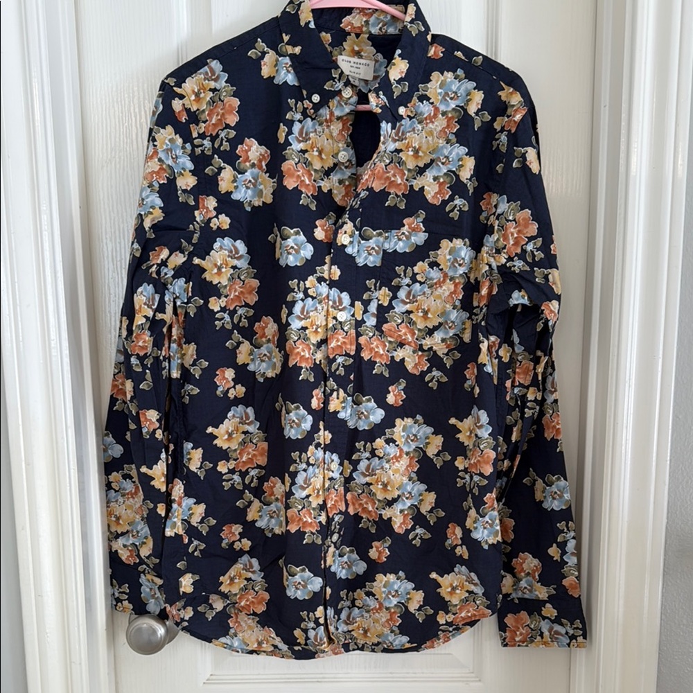 Club Monaco Dark Floral Shirt